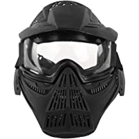 YVSoo Leader Shaped Tactical Mask CS Soft Bullet Dart Outdoor Field Operation Protective Mask for Nerf(Eyeglass Version…